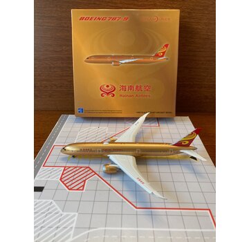 JC Wings B787-9 Dreamliner Hainan all Gold livery B-1343 1:400 Flaps down**Collection sale