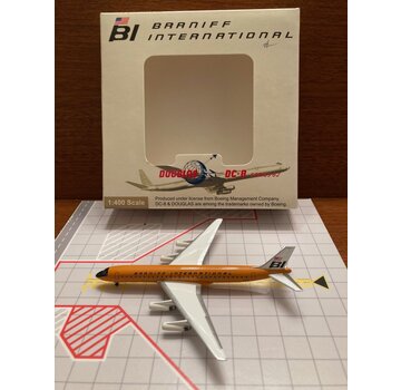 DC8-62 Braniff N1809E Orange Jellybean 1:400**Collection sale
