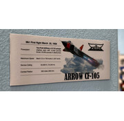 Magnet Avro Arrow Specifications 2"x 5"