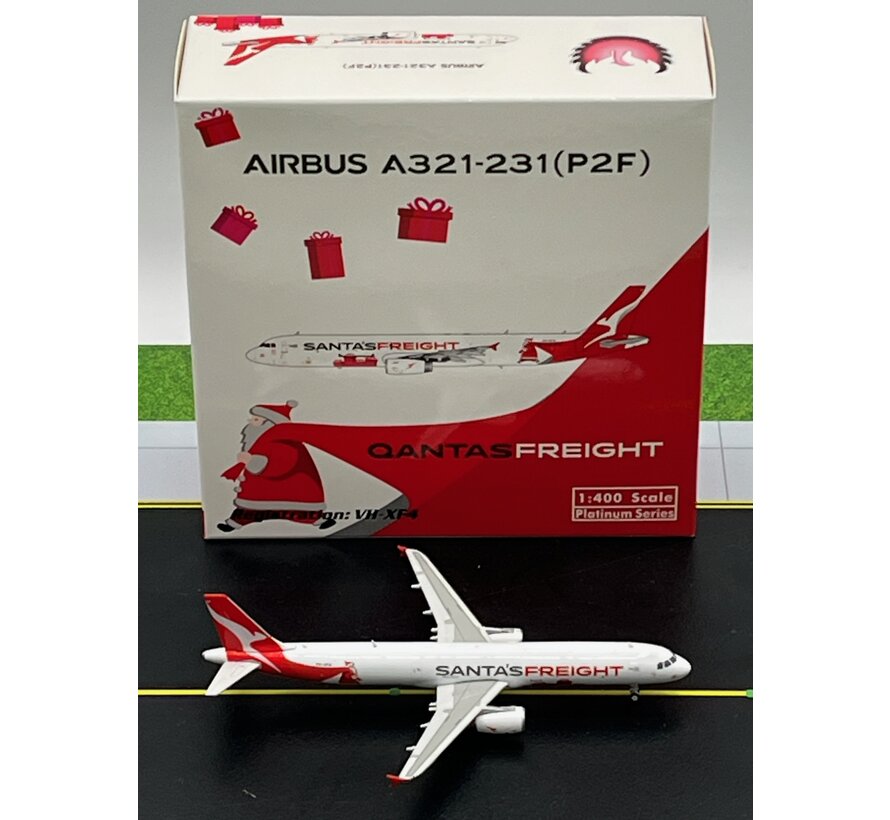 A321(P2F) QANTAS Freight Santa’s Freight VH-XF4 1:400  +New Arrival+