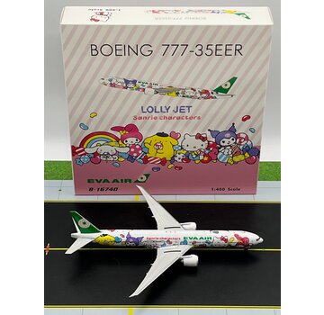 Phoenix Diecast B777-300ER EVA Air Sanrio Lolly Jet B-16740 1:400 +New Arrival+