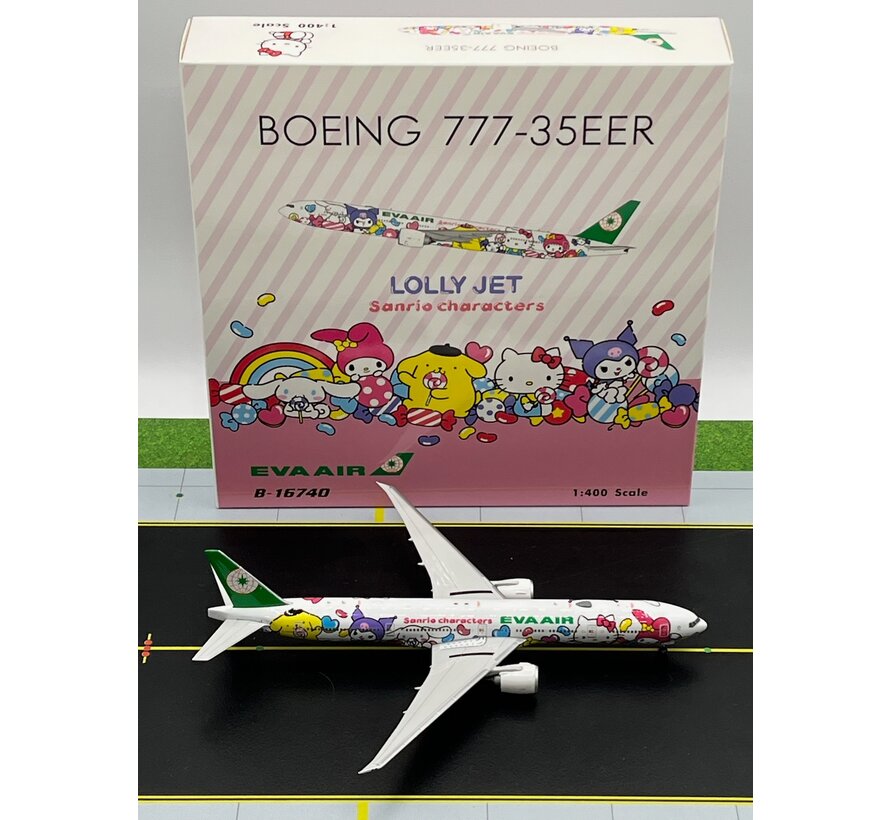 B777-300ER EVA Air Sanrio Lolly Jet B-16740 1:400 +New Arrival+
