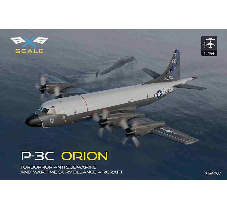 X-Scale P-3C Orion anti-submarine & maritime surveillance 1:144 New tool 2025