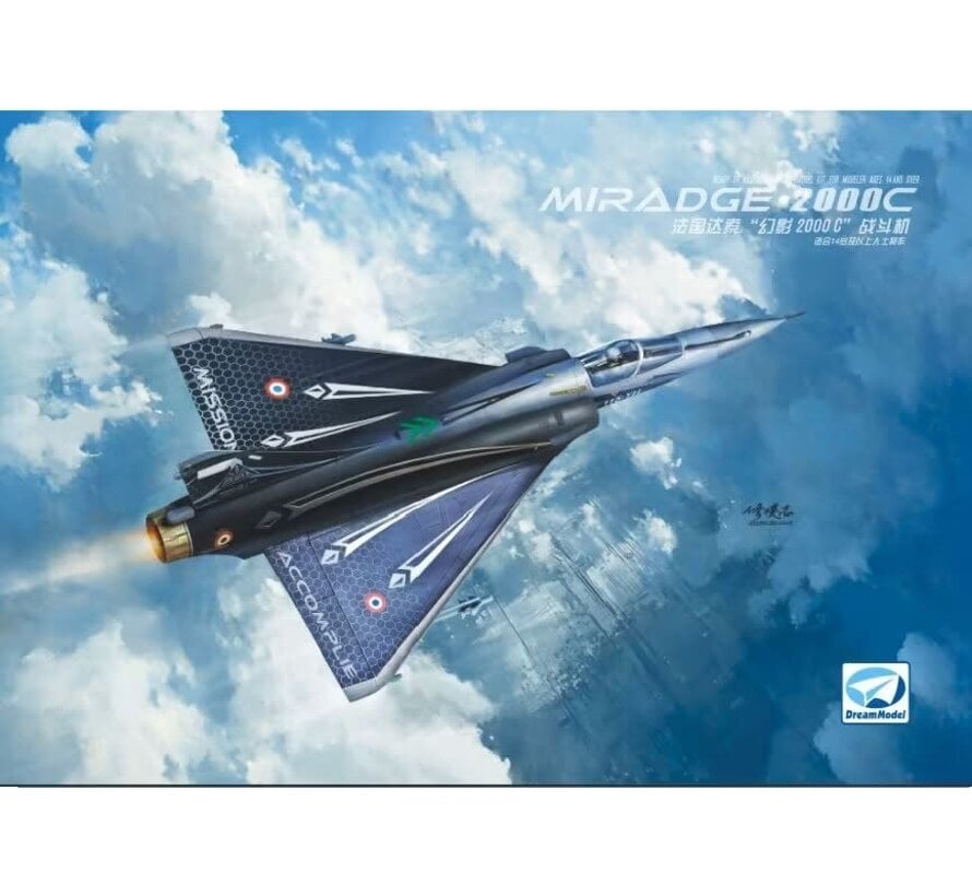 Dream Model Mirage 2000C multi-role jet fighter 'Mission Accomplie' 1:72 New 2024