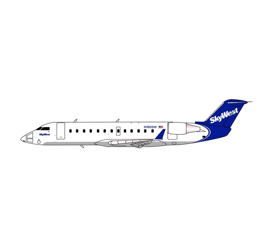 CRJ200 Skywest Airlines corporate blue tail livery N980SW 1:400 +Pre-order+