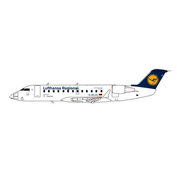 3D Design Deck CRJ200 Lufthansa Regional CityLine old livery D-ACJG 1:400
