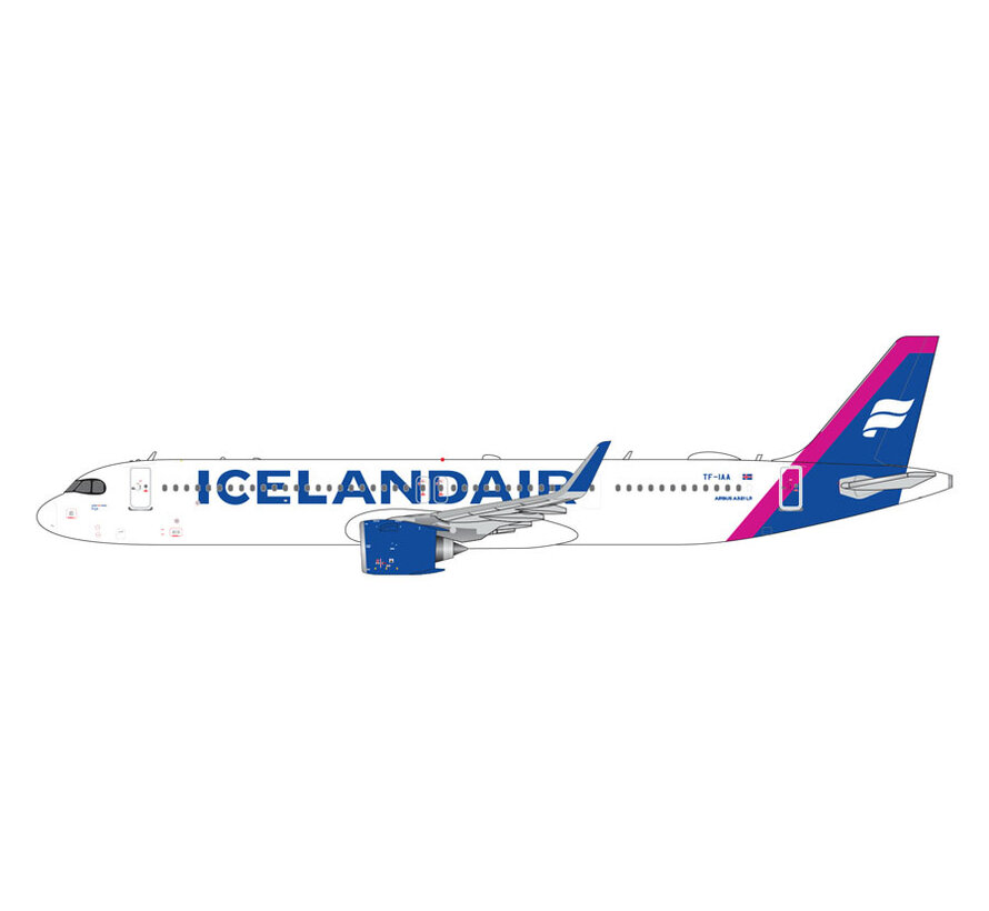 A321neo Icelandair new livery magenta tail TF-IAA 1:400