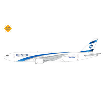 Gemini Jets B777-200ER El Al Israel Airlines 4X-ECB 1:400 flaps down +NEW ARRIVAL+