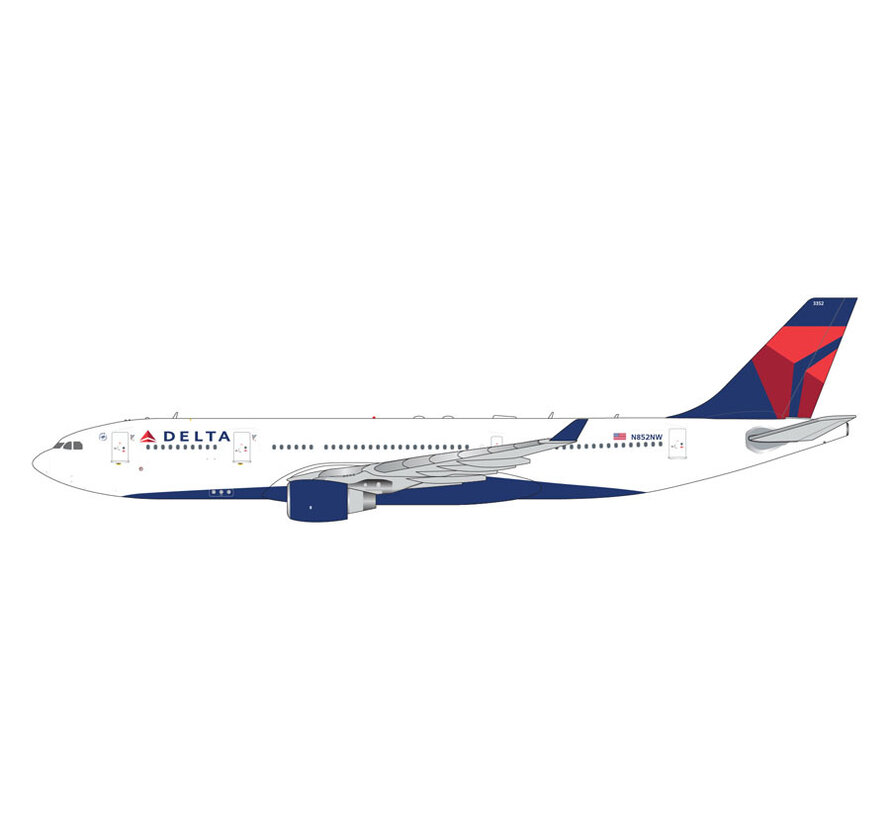 A330-200 Delta Air Lines 2007 livery N852NW 1:400