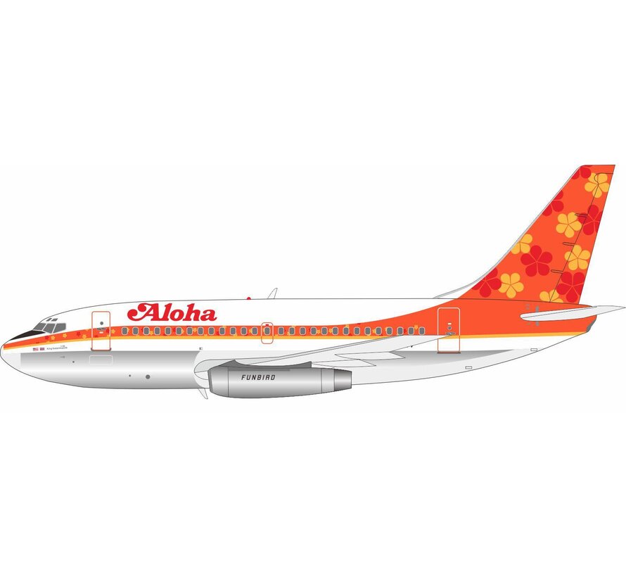 B737-100 Aloha Airlines N73717 1:200 polished (2nd release) +New arrival+