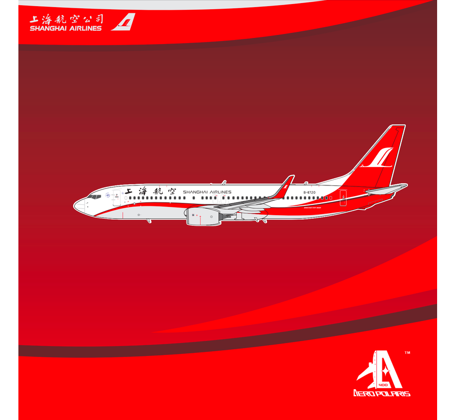 B737-800W Shanghai Airlines B-1720 1:400 winglets +pre-order+
