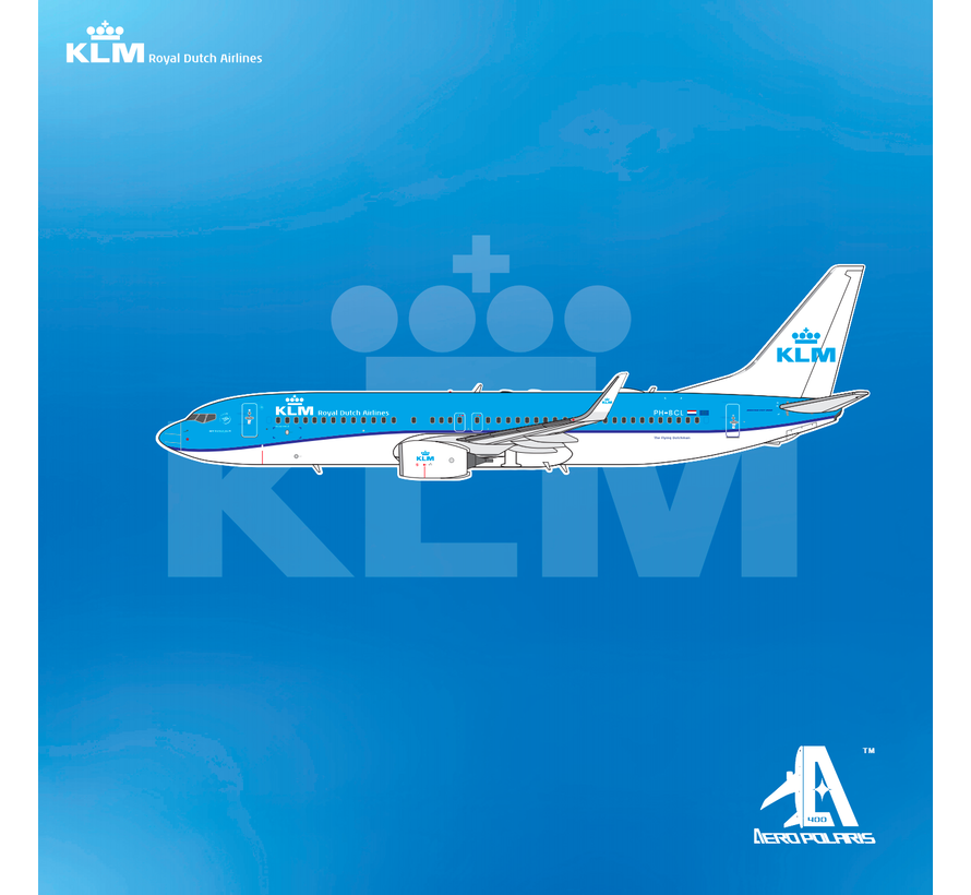 B737-800W KLM Royal Dutch Airlines 2014 livery PH-BCL 1:400 winglets +pre-order+