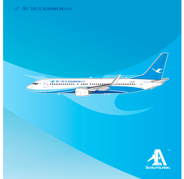 Aero Polaris B737-800W Xiamen Air B-1287 1:400 winglets +pre-order+