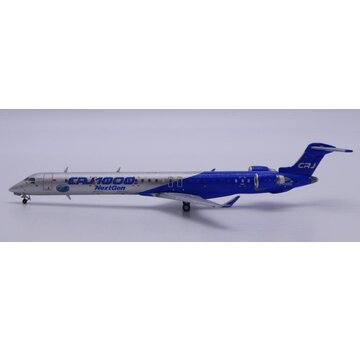 JC Wings CRJ1000ER Bombardier House Colors NextGen blue / silver C-FNXG 1:400  +pre-order+