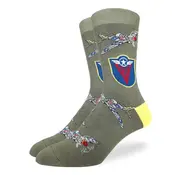 Good Luck Socks Men's P51 Mustang Socks Adult Size 7-12