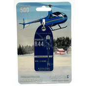 Plane Chains Robinson R44 Raven II C-GUMB metallic blue aircraft skin tag