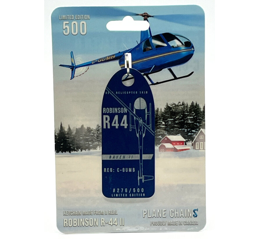 Robinson R44 Raven II C-GUMB metallic blue aircraft skin tag