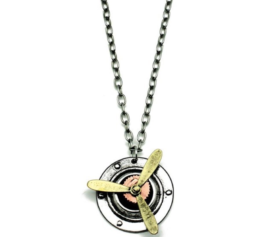 Steam Punk Propeller Necklace