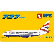 Big Planes Kits (BPK) B737-200 BRITISH AIRWAYS ZS-OLA 'Union Jack' 1:72**Discontinued**[used]