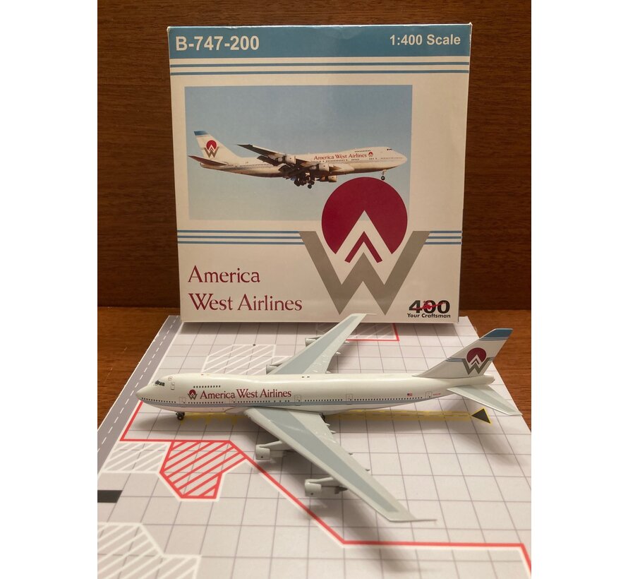 BigBird B747-200 America West N532AW 1:400**Collection sale