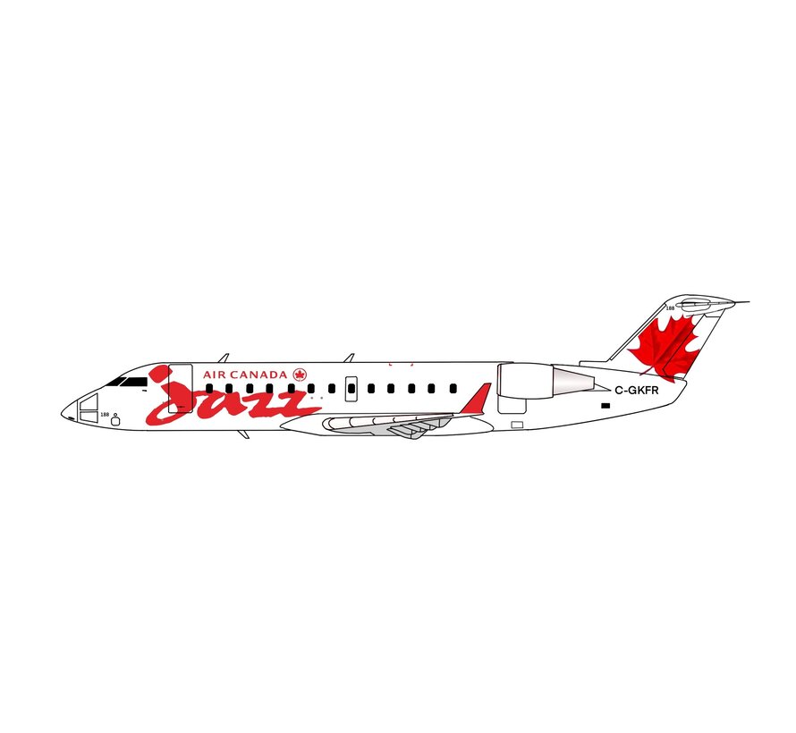CRJ200 Air Canada Jazz Original Red Maple Leaf livery C-GKFR 1:400 +New Arrival+