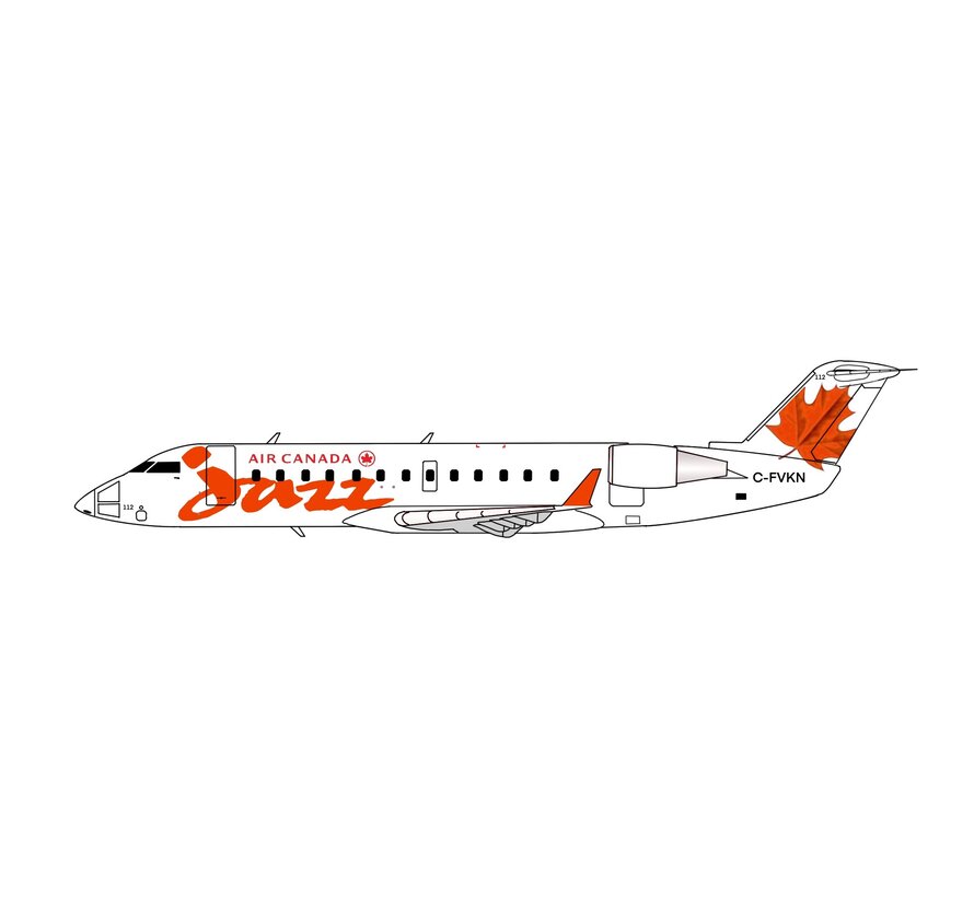 CRJ200 Air Canada Jazz Original Orange Maple Leaf livery C-FVKN 1:400 +New Arrival+