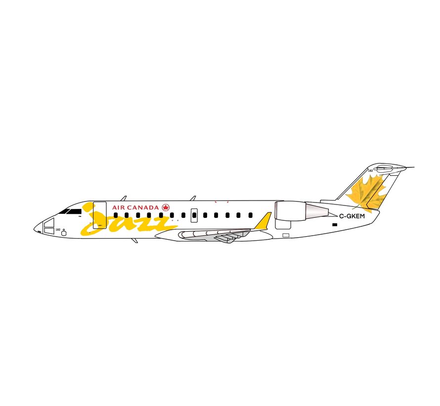 CRJ200 Air Canada Jazz Original Yellow Maple Leaf livery C-GKEM 1:400 +New Arrival+