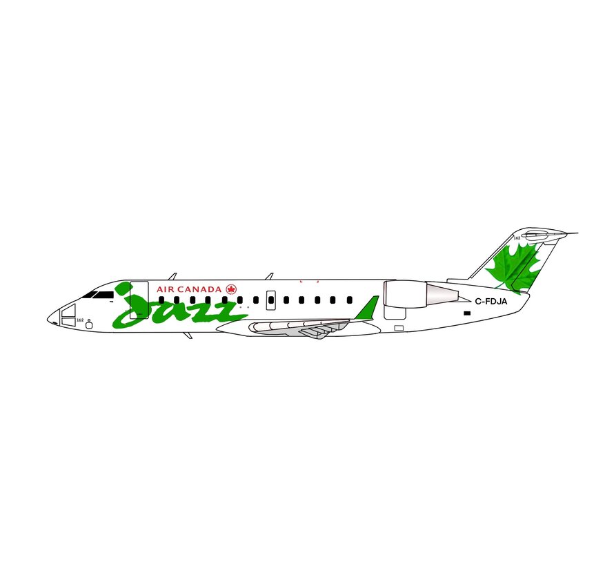 CRJ200 Air Canada Jazz Original Green Maple Leaf livery C-FDJA 1:400 +New Arrival+