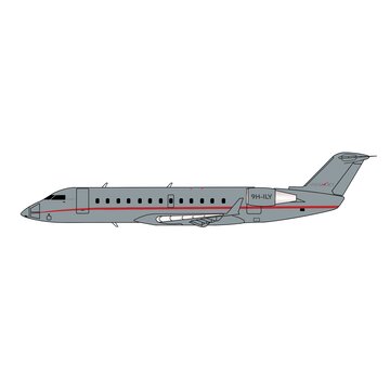 3D Design Deck CRJ850 Vistajet 9H-ILY 1:400 +New Arrival+