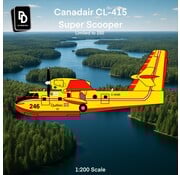 3D Design Deck CL415 Super Scooper Quebec Government C-GQBI 1:200 +New Arrival+