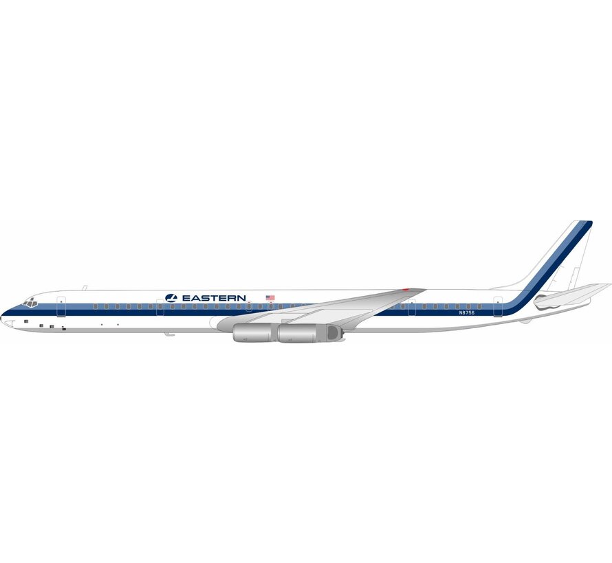 DC8-63PF Eastern Air Lines white hockey stick N8756 1:200 +PRE-ORDER+