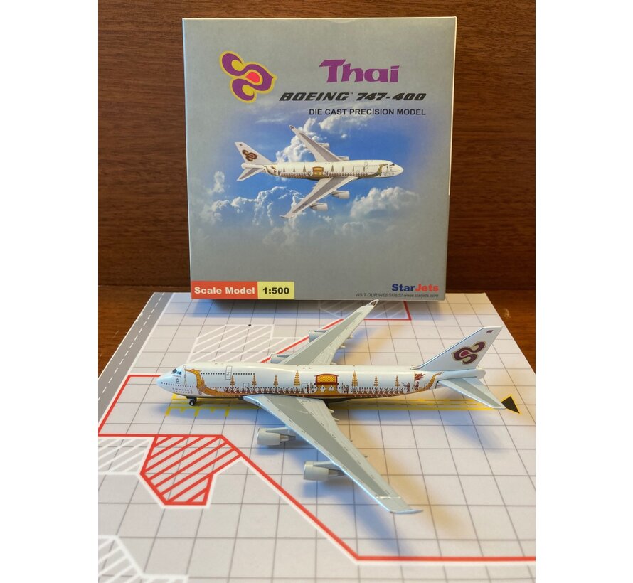Starjets B747-400 Thai HS-TGJ 'Royal Barge-Hariphunchai' 1:500**Collection sale