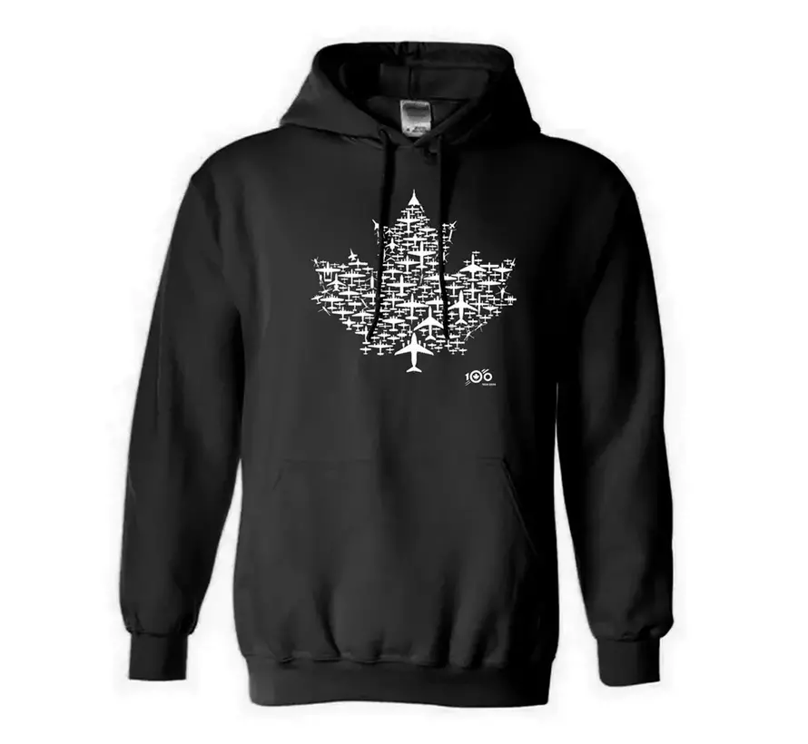 RCAF 100 Maple Leaf Collection Adult Unisex Hoodie