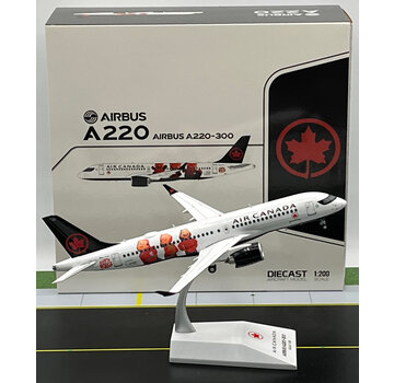 JC Wings A220-300 Air Canada Turning Red C-GVDP 1:200 with stand +NEW ARRIVAL+