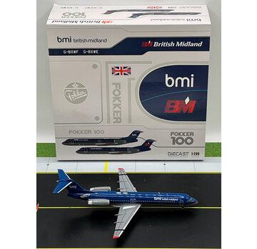JC Wings Fokker F100 G-BXWF British Midland 1:200 +NEW ARRIVAL+