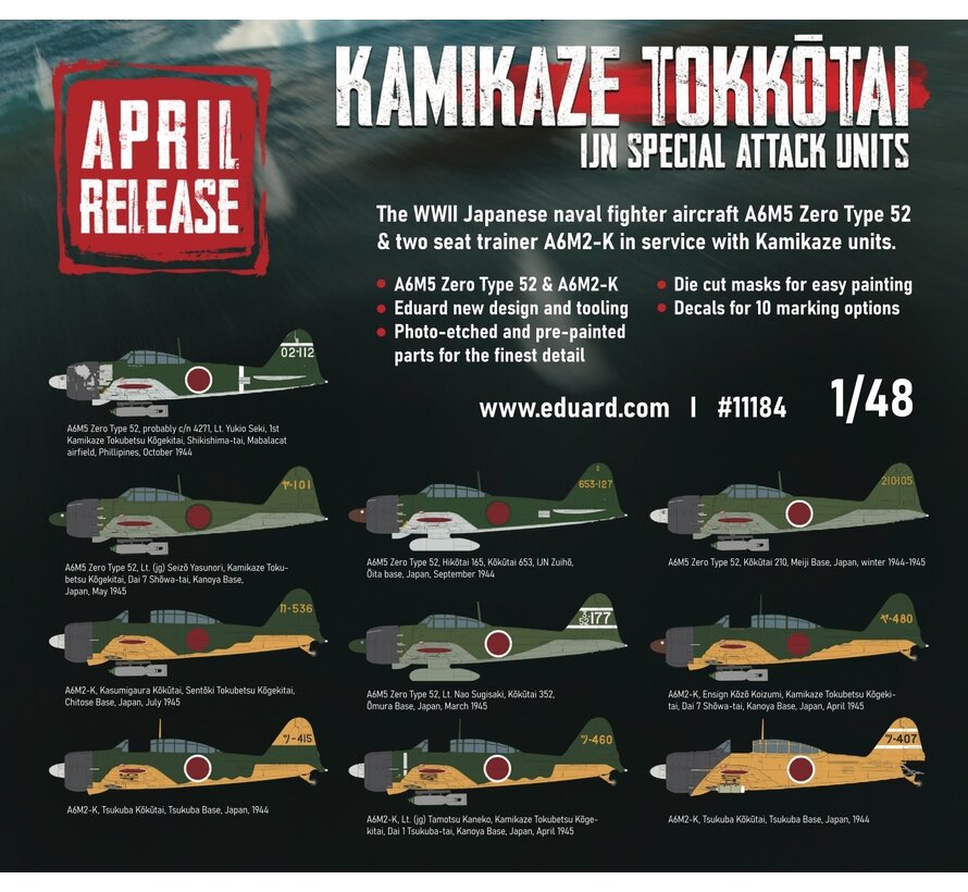 KAMIKAZE TOKKOTAI IJN Special Attack Units DUAL COMBO 1:48 New 2025