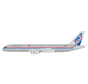 B757-200 Boeing House Colors SILVER red blue hockey stick N505EA 1:200 polished +PRE-ORDER+