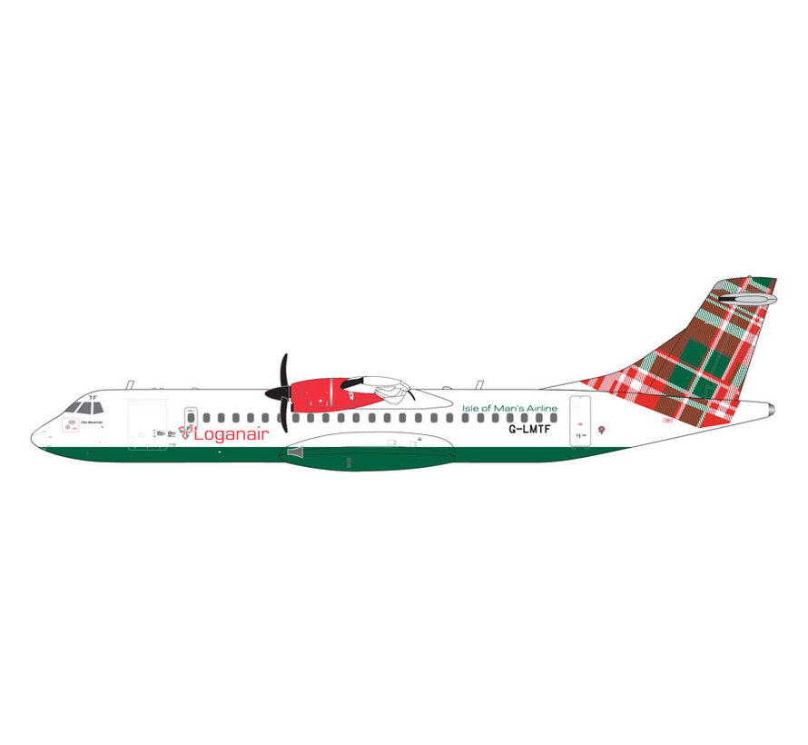 ATR72-600 Loganair green belly livery G-LMTF 1:200 *New Arrival