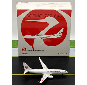 Phoenix Diecast B737-800W JAL Japan Airlines JA317J 1:400 winglets  +New Arrival+