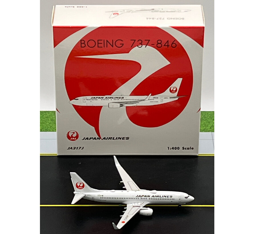 B737-800W JAL Japan Airlines JA317J 1:400 winglets  +New Arrival+