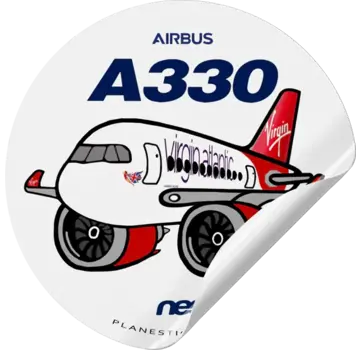 Plane Sticker Virgin Atlantic A330 Neo Sticker Round