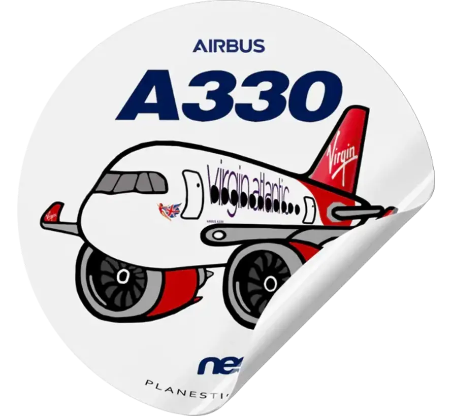 Virgin Atlantic A330 Neo Sticker Round