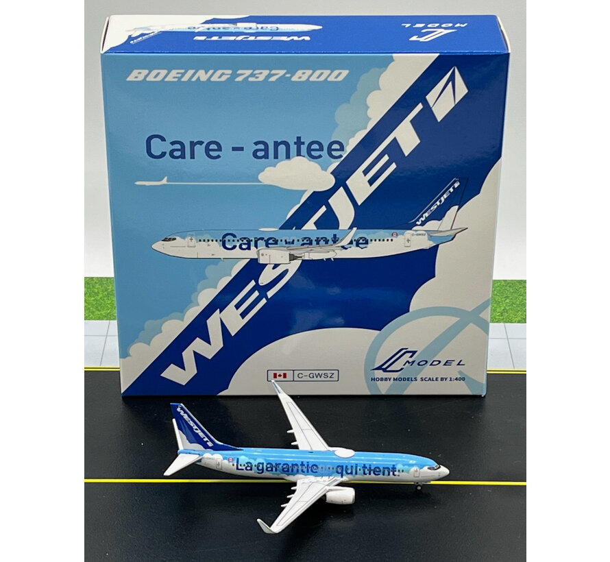 B737-800W WestJet Care-antee livery C-GWSZ 1:400 winglets +New Arrival+
