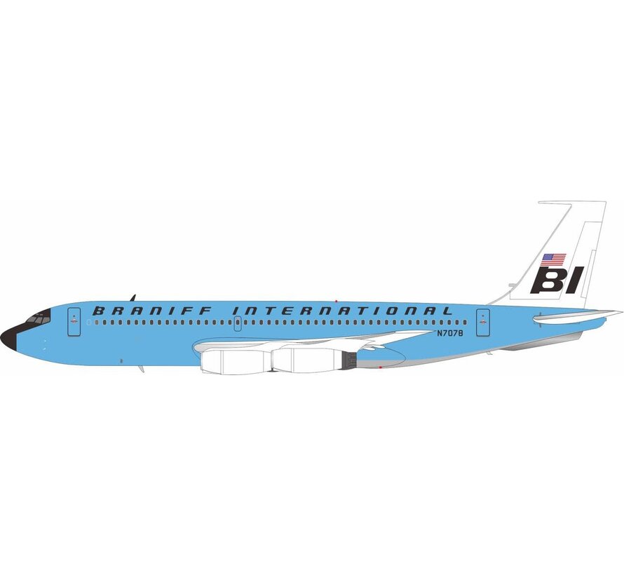 B720 Super Jet BRANIFF Dark Blue N7078 1:200 +pre-order+
