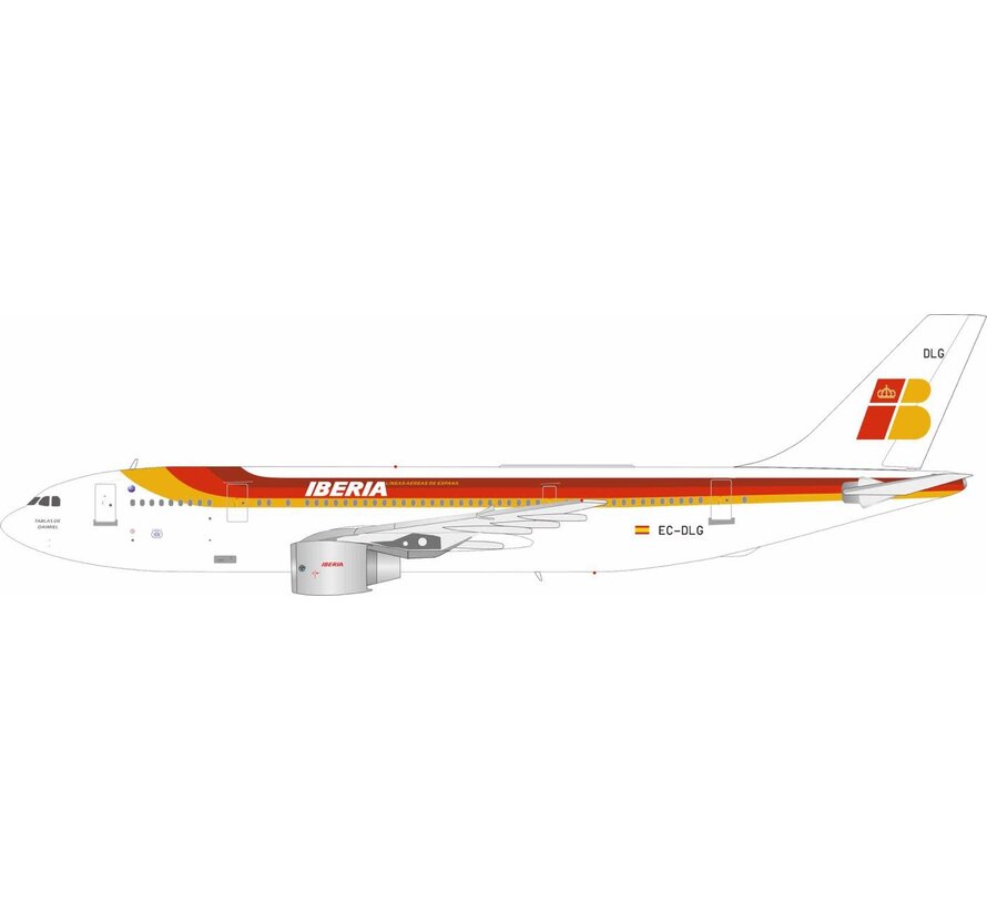 A300B4-120 Iberia old livery EC-DLG 1:200 with stand +pre-order+