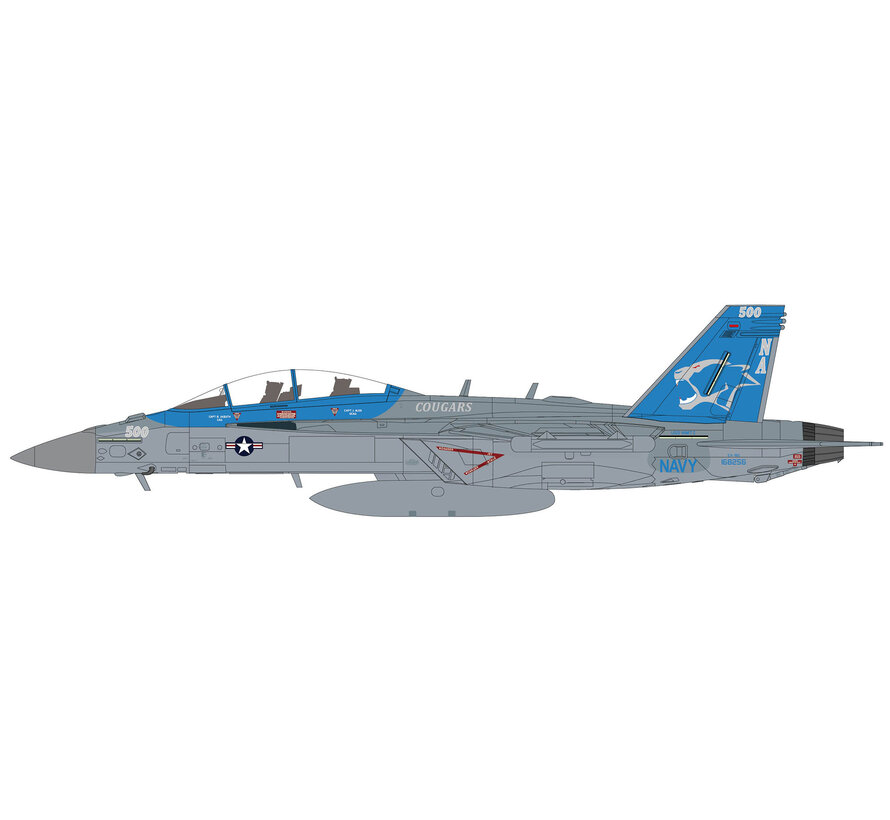EA18G Growler VAQ-139 Cougars NA-500 CAG US Navy 168256 2025 1:72 +pre-order+