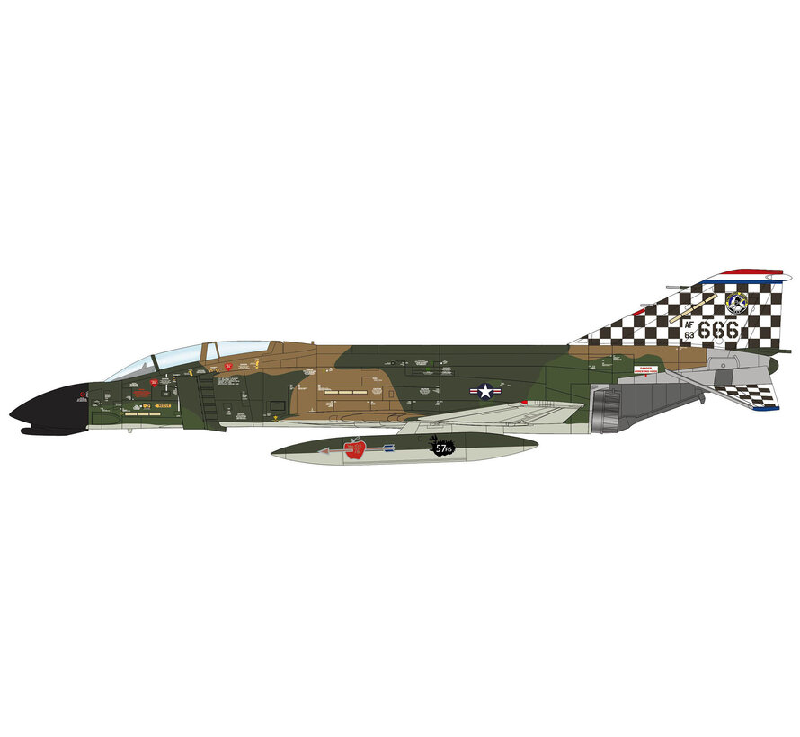 F4C Phantom II 57th FIS USAF Checker tail William Tell 63-7666 Iceland 1977 1:72 +pre-order+