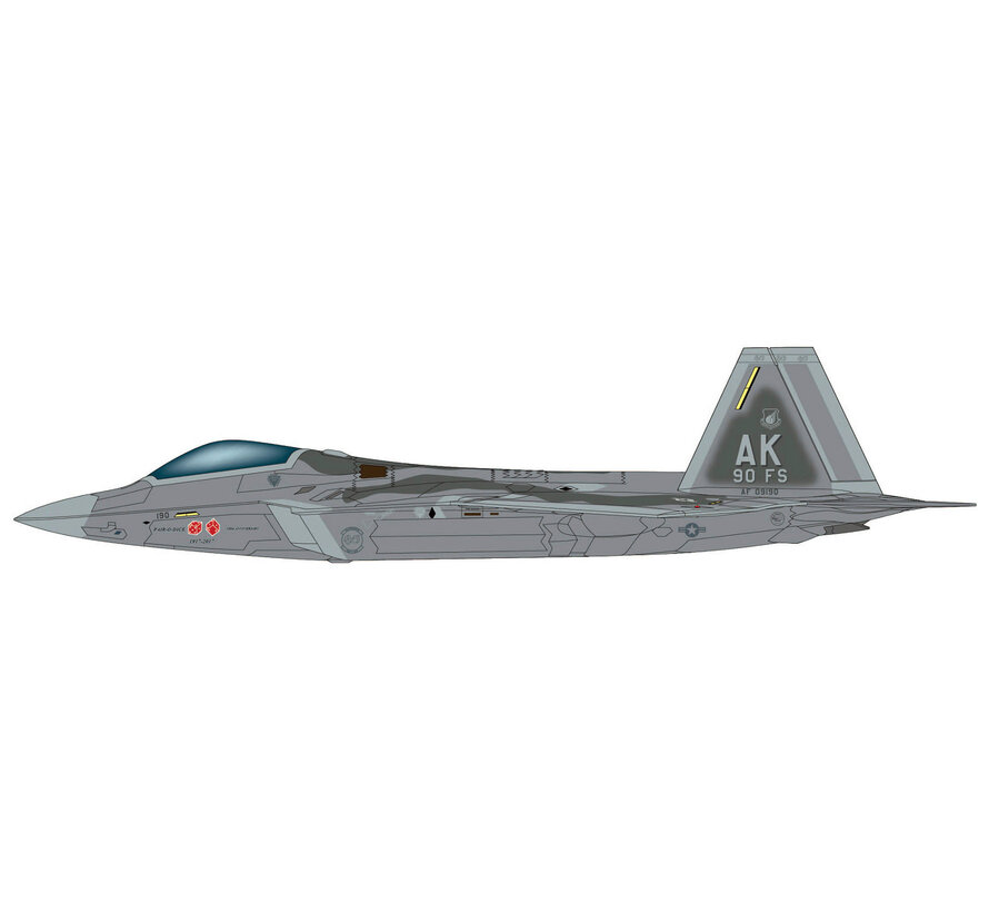 F22A Raptor 90th FS 100th Anniversary livery AK 09-4190 Elmendorf AFB Alaska 2017 1:72  +pre-order+