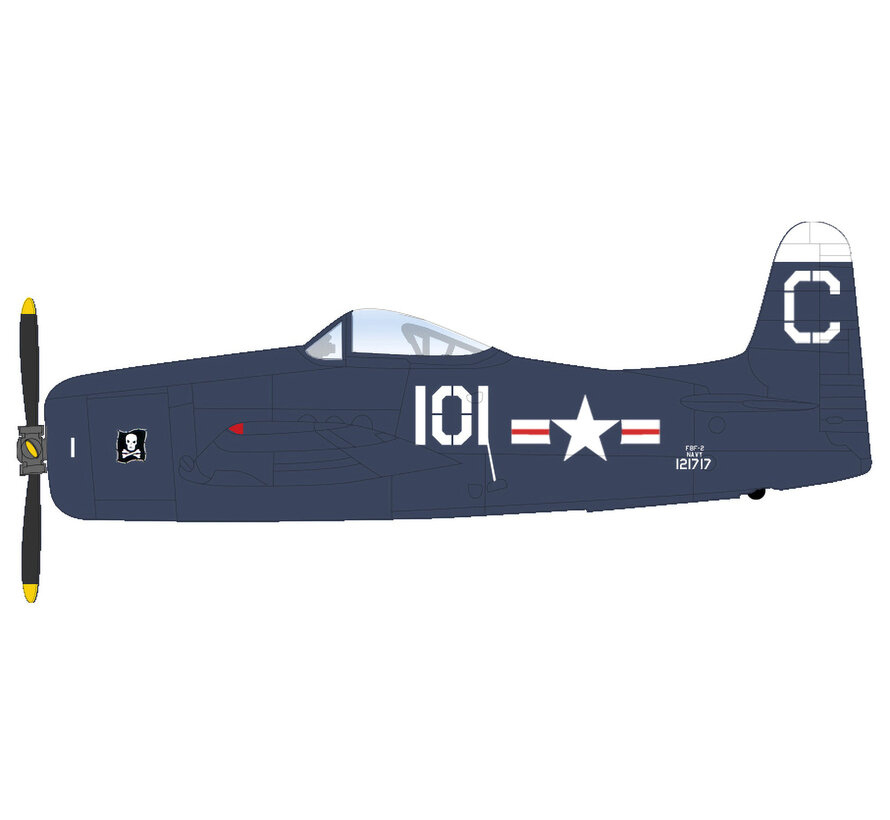 F8F2 Bearcat VF-61 Jolly Rogers C-101 US Navy 121717 1949 1:72 +pre-order+
