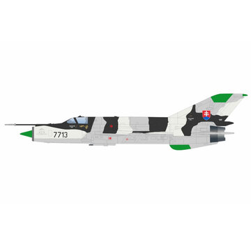 Hobby Master MIG21MF BLACK 7713 4th Flight Slovak Air Force Sliac Airbase 1999 1:72  +PRE-ORDER+